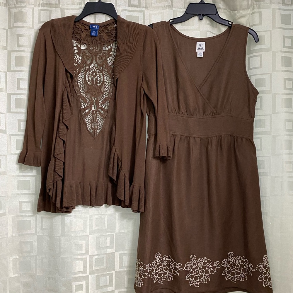 IZOD dress and sweater